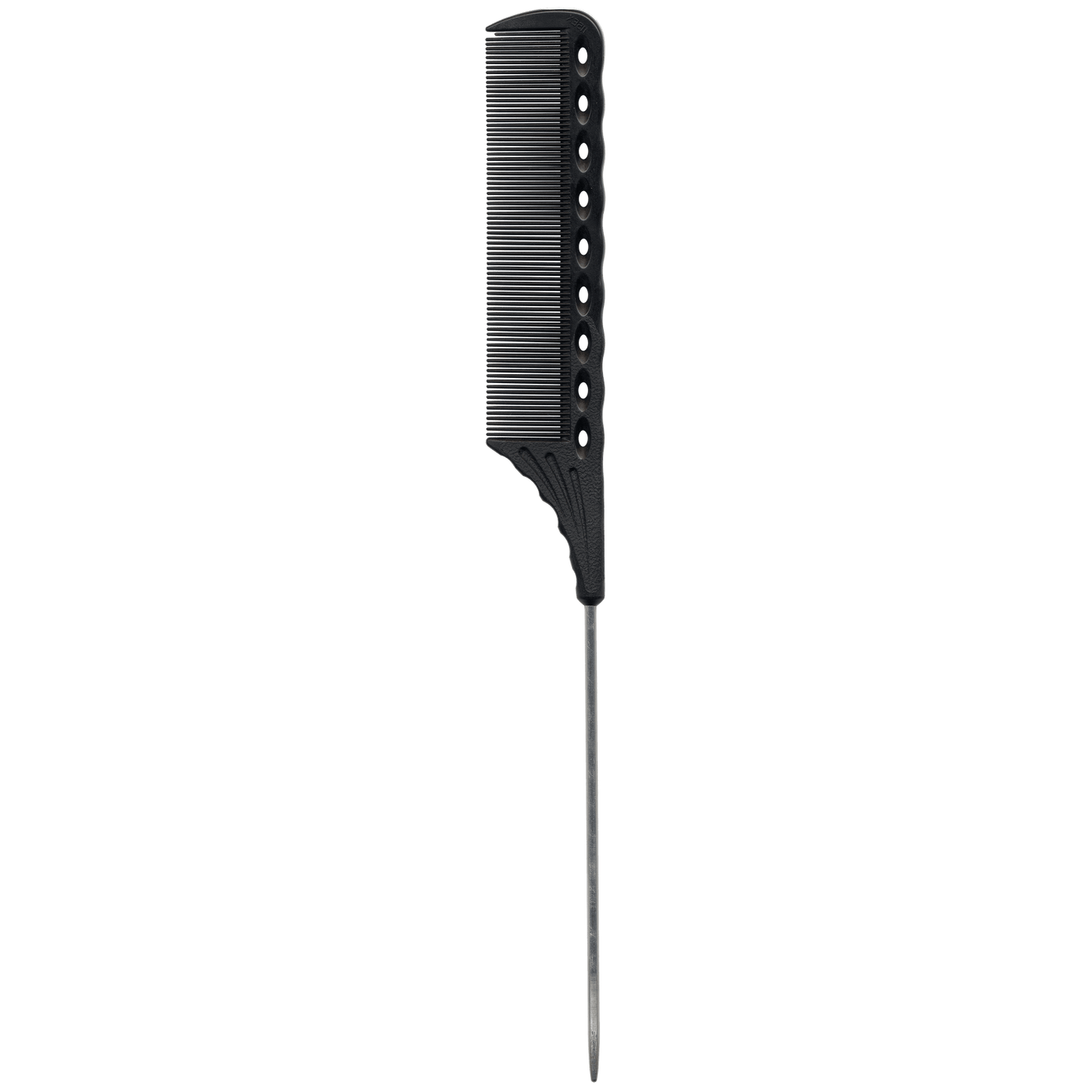 Y.S.PARK - Nr. 116                                                                                                                             Fintandad pinnkam designad med för bättre motstånd som behövs vid finare hårtextur. Har en tandrad som har samma bredd som längden på en standard permanentspole. Tjockare rygg och skaft för att underlätta hanteringen av mycket hår.