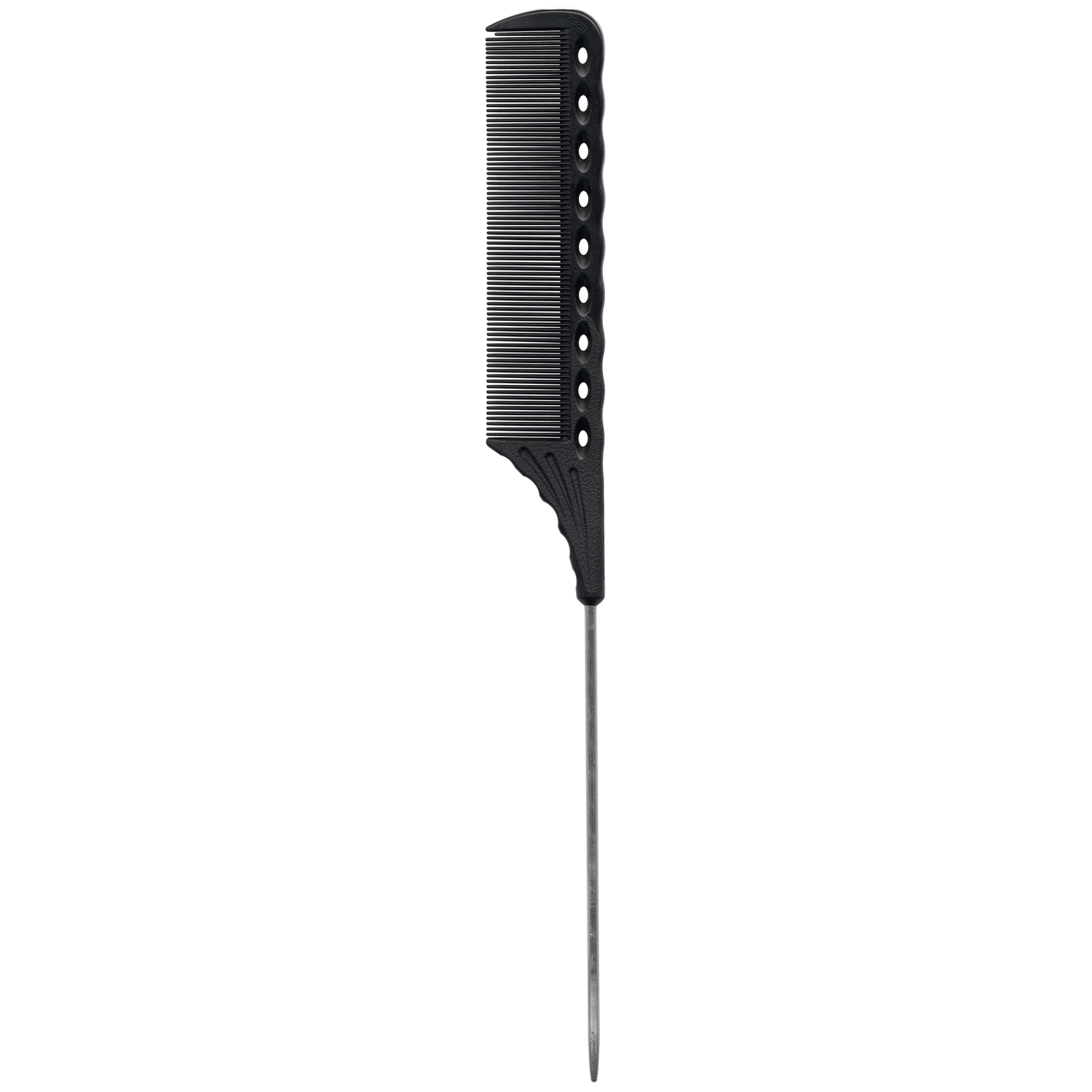 Y.S.PARK - Nr. 116                                                                                                                             Fintandad pinnkam designad med för bättre motstånd som behövs vid finare hårtextur. Har en tandrad som har samma bredd som längden på en standard permanentspole. Tjockare rygg och skaft för att underlätta hanteringen av mycket hår.