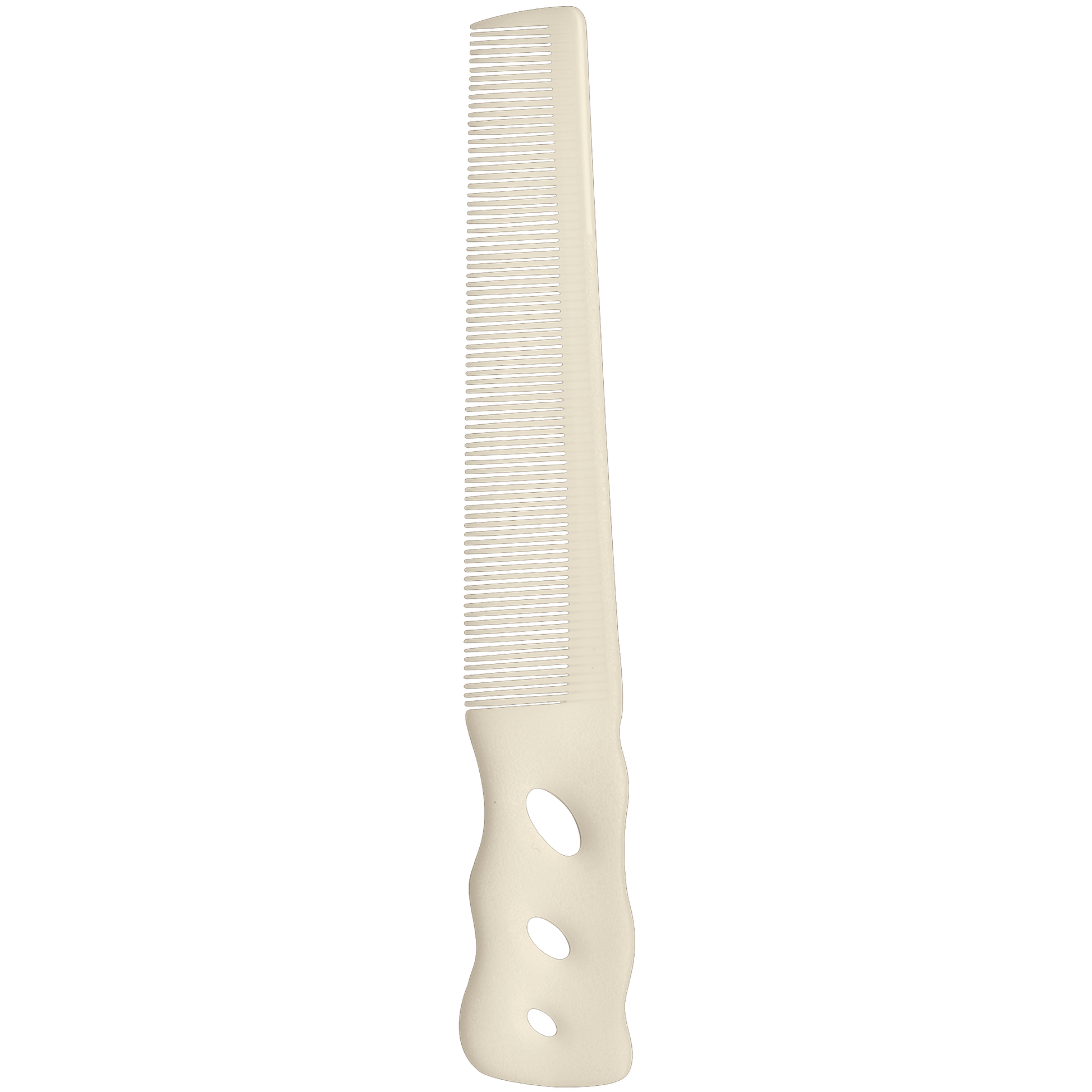 Y.S.PARK - Nr. 201                                                                                                                                   Denna barberarkam är perfekt för sax över kam tekniker. De smala och mer fintandade tänderna ger ett större motstånd än en normaltandad kam. Perfekt för att reda ut håret och vid finish. Handtaget är designat för att passa handen och fingrarna perfekt. Tändernas tunnaste del är endast 1,8 mm.