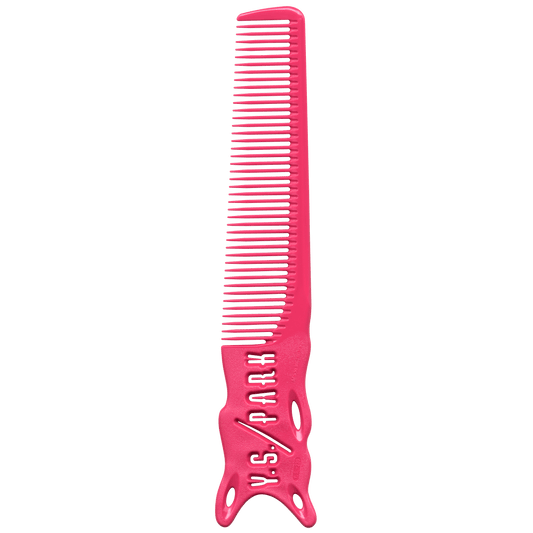 Y.S.PARK - Nr. 239                                                                                                                         Barberarkam som passar perfekt i handen, designad för att passa flertalet olika grepp. Hål i handtaget för att undvika att glida iväg med handen samt snabba på torktiden för en blöt hand. Tändernas tunnaste del är endast 2,1 mm. Stark och kraftig för bästa resultat.