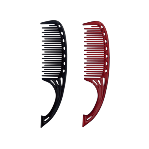 Y.S.PARK - Nr. 605                                                                                                         Färgkam designad med olika storlek och tjocklek på tänderna för att reda ut håret på bästa sätt. Kammens handtag är designat för att även kunna stå upp för att undvika att färg hamnar på arbetsbordet.