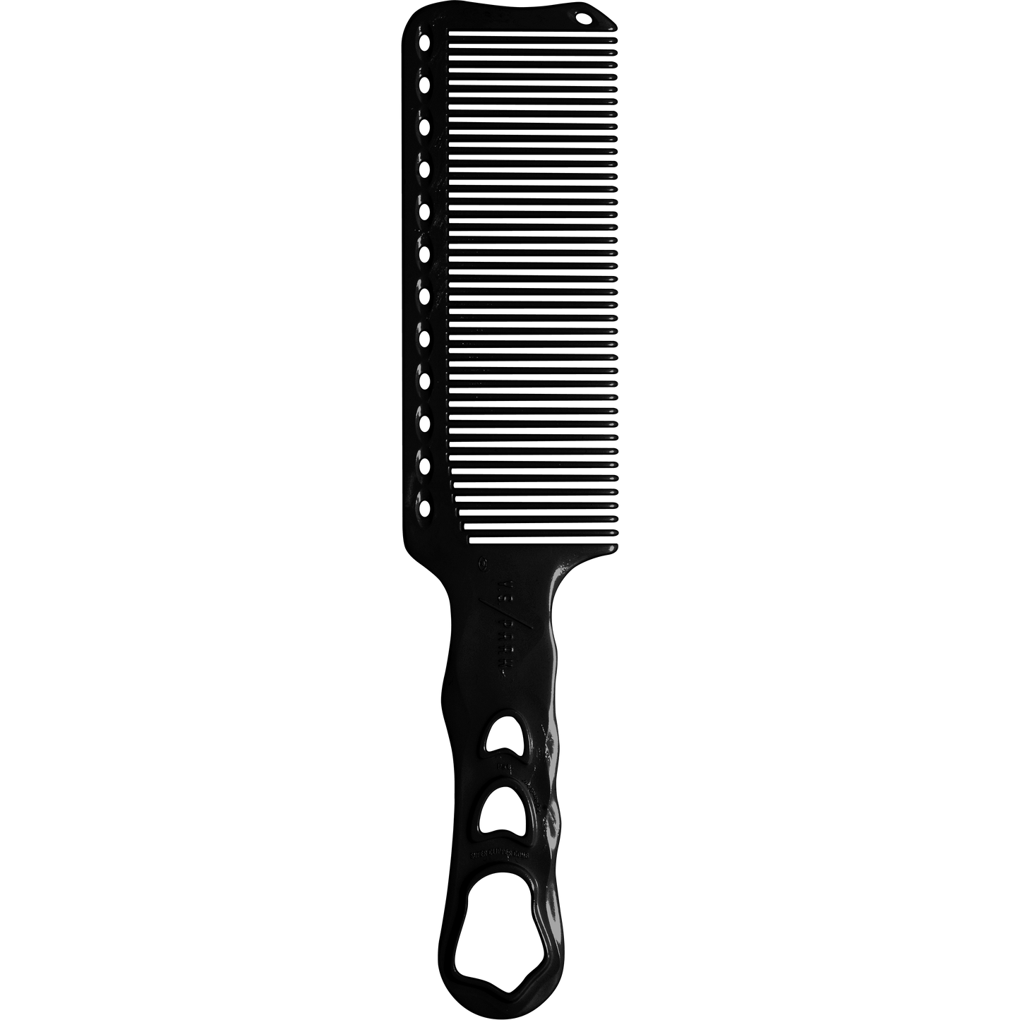 Y.S.PARK - Nr. 282                                                                                                   Barberarkam som är speciellt framtagen för att användas tillsammans med klippmaskin över kam. Kammen står ut med sin storlek och sitt avstånd mellan tänderna. Utrustad med Gradual Pitch. Kammen är lätt och flexibel men ändå stark och kraftig för att kunna lyfta upp hår utan kompromisser.