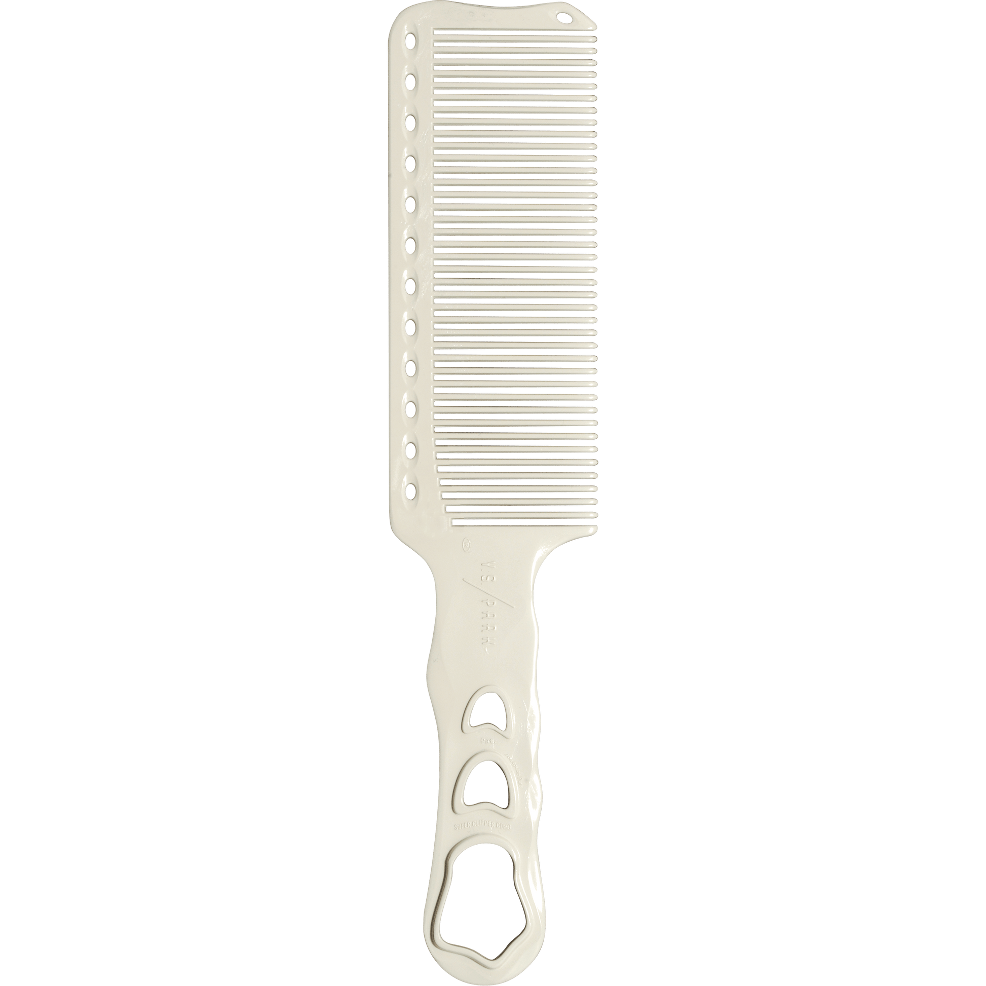 Y.S.PARK - Nr. 282                                                                                                   Barberarkam som är speciellt framtagen för att användas tillsammans med klippmaskin över kam. Kammen står ut med sin storlek och sitt avstånd mellan tänderna. Utrustad med Gradual Pitch. Kammen är lätt och flexibel men ändå stark och kraftig för att kunna lyfta upp hår utan kompromisser.