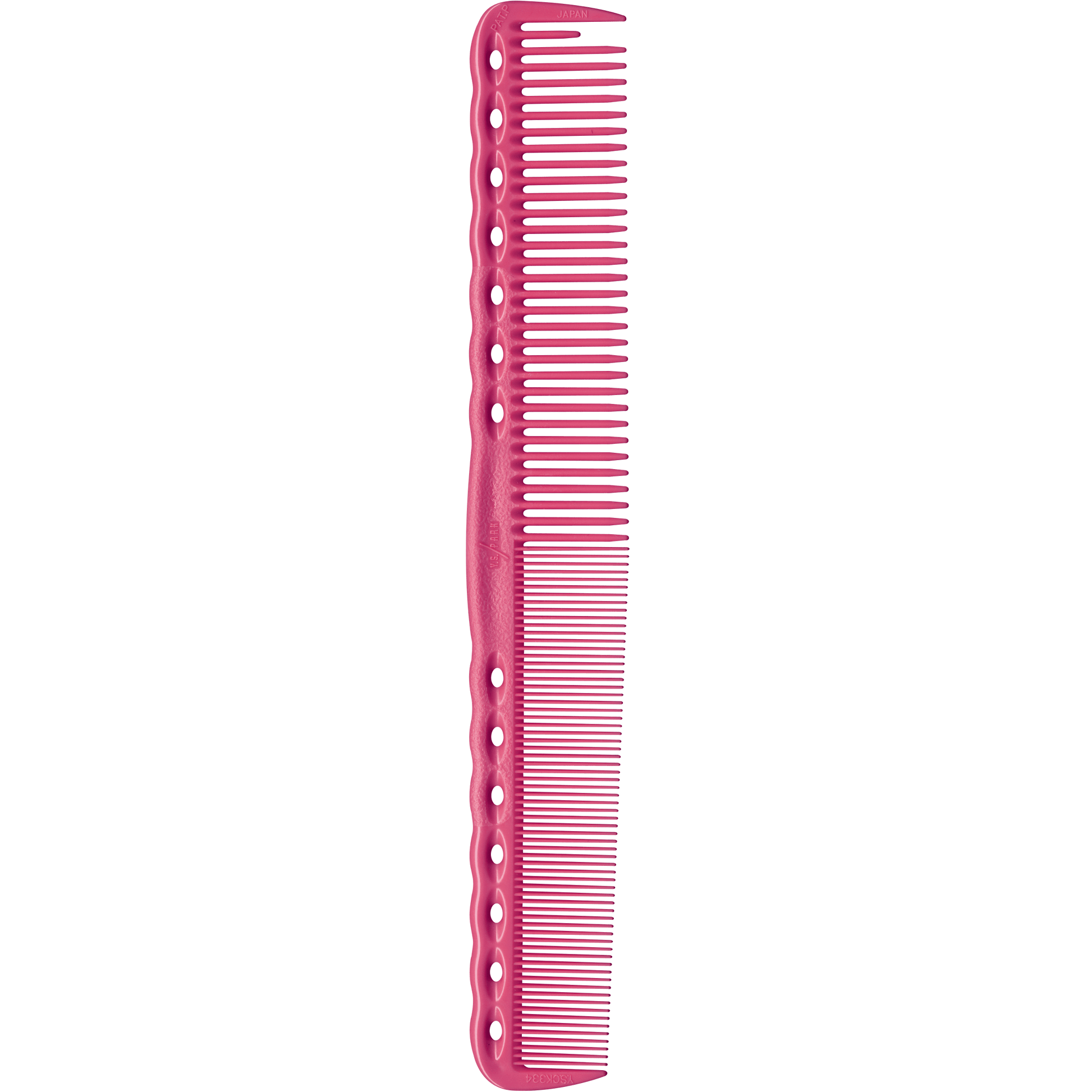 Y.S.PARK - Nr. 334                                                                                                      Klippkammen som är en stor favorit hos många. Kammen har en rygg som är längre, tjockare och bredare än YS-339 för att ge ett bättre grepp och enklare kamning. Ryggen har även en vågig yta för bättre grepp. En mångsidig kam designad för alla kunskapsnivåer.