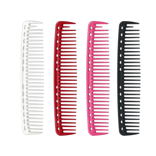 Y.S.PARK - Nr. 402                                                                                                         Klippkam designad med tjockare, bredare och längre rygg för bättre grepp och enklare kamning. Tänderna är placerade längre ifrån varandra för mindre motstånd. Den större storleken gör den populär att ha med på scen. Perfekt för tjockt hår.