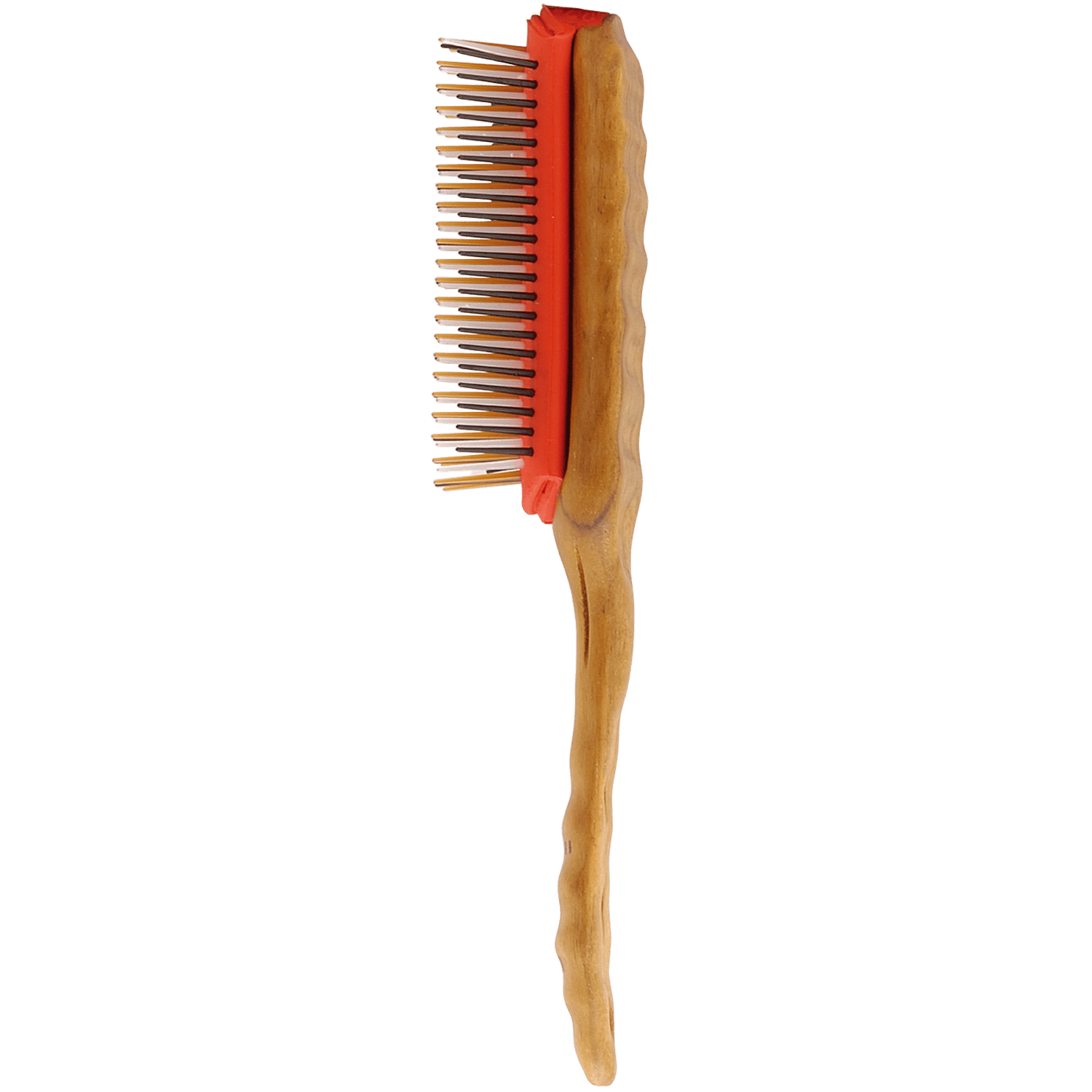 Y.S.PARK - Nr. 451                                                                                                                                        En perfekt borste för att räta ut kort till medellångt hår, samt luggar. De olika stiftraderna har olika färg för att på ett enkelt sätt kunna användas i utbildningssyfte. Borsten är tillverkad av teakträ och stiften av polyamid. Basen består av ett gummi som har samma hållbarhet som en barnnapp vilket ger borsten en mer flexibel känsla.