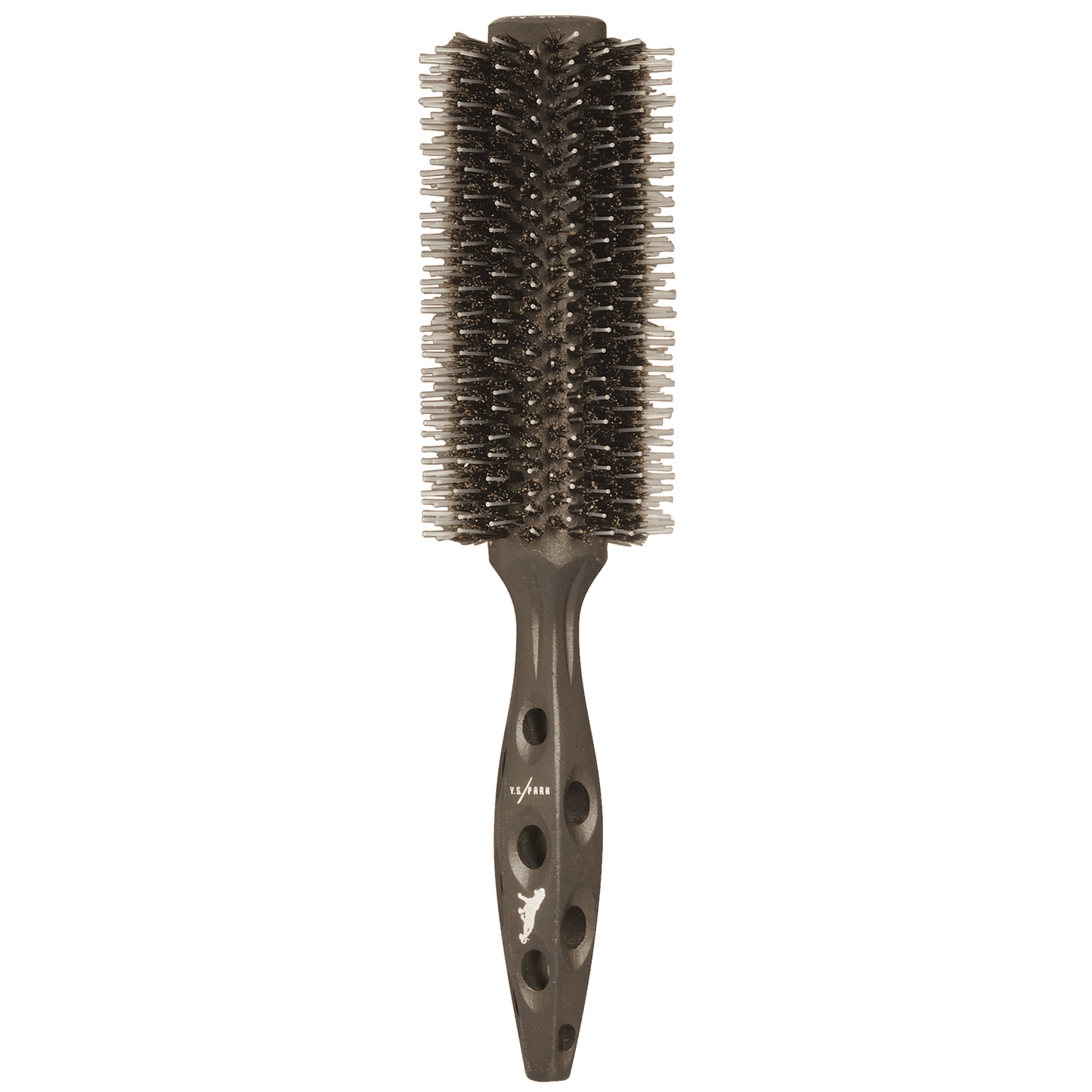 Y.S.PARK - Carbon Tiger Styler Tiger-borsten är perfekt för att skapa en snygg rak look på håret. Handtaget är tjockare för bättre grepp som underlättar arbetet vid föntorkning. Den ger maximal glans, lyster och kropp, tack vare den högre densiteten av svinborst jämfört med andra modeller. Borsten ger ett jämnt motstånd oavsett vilken fönteknik som används.