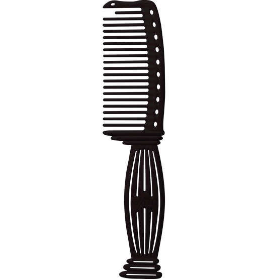 Y.S.PARK - Nr. 606                                                                                                          Kammen är perfekt vid klippning, att använda vid schamponering, färgning och vid inpackningar. Reder ut håret precis som att du använt fingrarna, funkar både på torrt och blött hår. Kan även användas som jumbo klippkam tack vare dess egenskap med minskade avstånd mellan tänderna. Första tanden är kortare för att enkelt kunna dela håret.