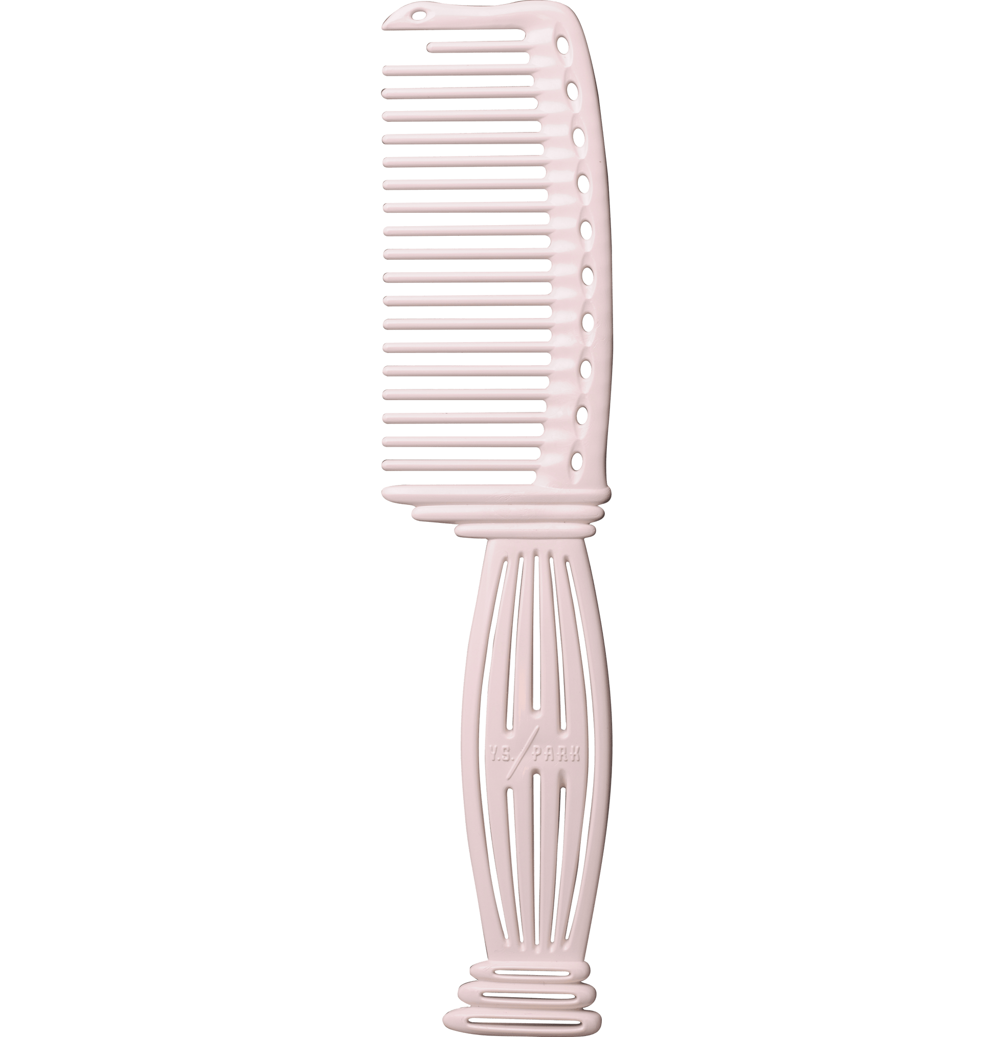 Y.S.PARK - Nr. 606                                                                                                          Kammen är perfekt vid klippning, att använda vid schamponering, färgning och vid inpackningar. Reder ut håret precis som att du använt fingrarna, funkar både på torrt och blött hår. Kan även användas som jumbo klippkam tack vare dess egenskap med minskade avstånd mellan tänderna. Första tanden är kortare för att enkelt kunna dela håret.