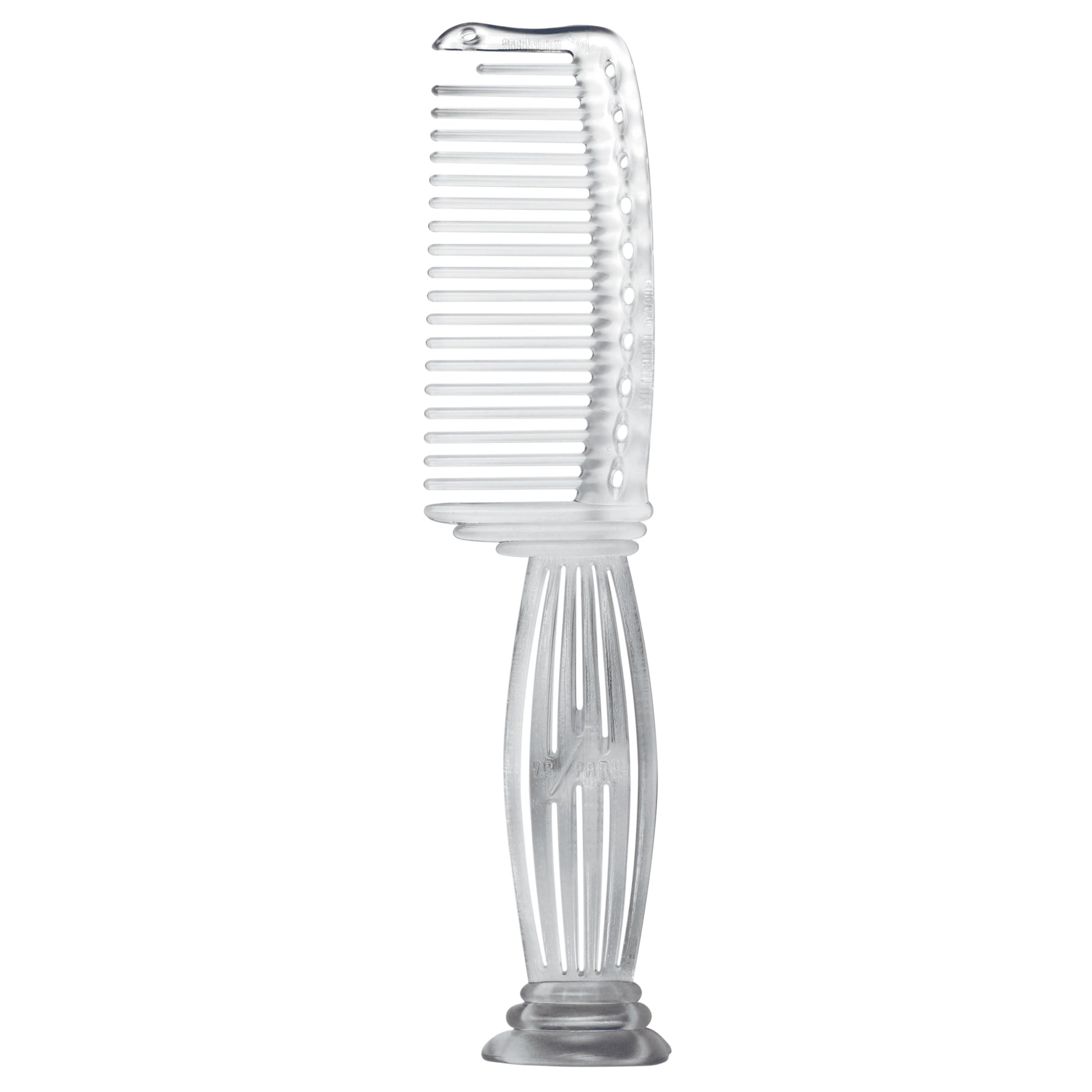 Y.S.PARK - Nr. 608                                                                                                         Kammen är perfekt vid klippning, att använda vid schamponering, färgning och vid inpackningar. Reder ut håret precis som att du använt fingrarna, funkar både på torrt och blött hår. Första tanden är kortare för att enkelt kunna dela håret. Kan stå både vertikalt och horisontellt tack vare dess speciella ände på handtaget.