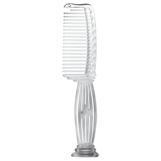 Y.S.PARK - Nr. 608                                                                                                         Kammen är perfekt vid klippning, att använda vid schamponering, färgning och vid inpackningar. Reder ut håret precis som att du använt fingrarna, funkar både på torrt och blött hår. Första tanden är kortare för att enkelt kunna dela håret. Kan stå både vertikalt och horisontellt tack vare dess speciella ände på handtaget.