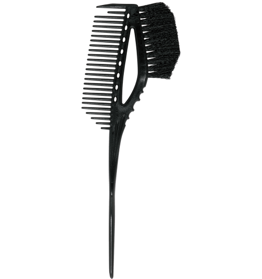 Y.S.PARK - Nr. 640                                                                                                               Detta verktyg är en kombinerad kam och färgpensel, gör det enklare och effektivt då man inte behöver byta verktyg. Veckad borste för att minimera färgdropp. Första tanden är kortad för att kunna dela håret snabbt och enkelt.