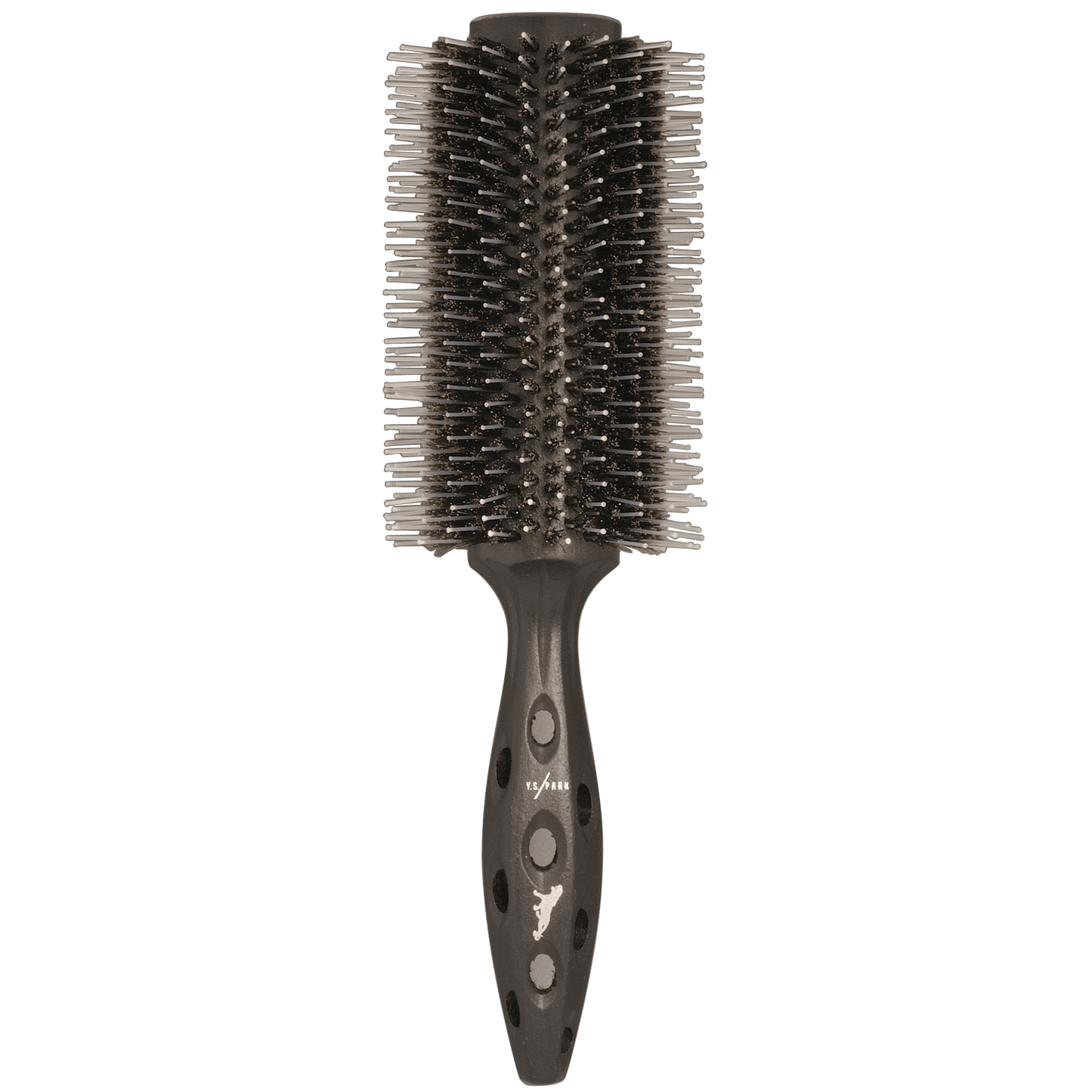 Y.S.PARK - Carbon Tiger Styler Tiger-borsten är perfekt för att skapa en snygg rak look på håret. Handtaget är tjockare för bättre grepp som underlättar arbetet vid föntorkning. Den ger maximal glans, lyster och kropp, tack vare den högre densiteten av svinborst jämfört med andra modeller. Borsten ger ett jämnt motstånd oavsett vilken fönteknik som används.