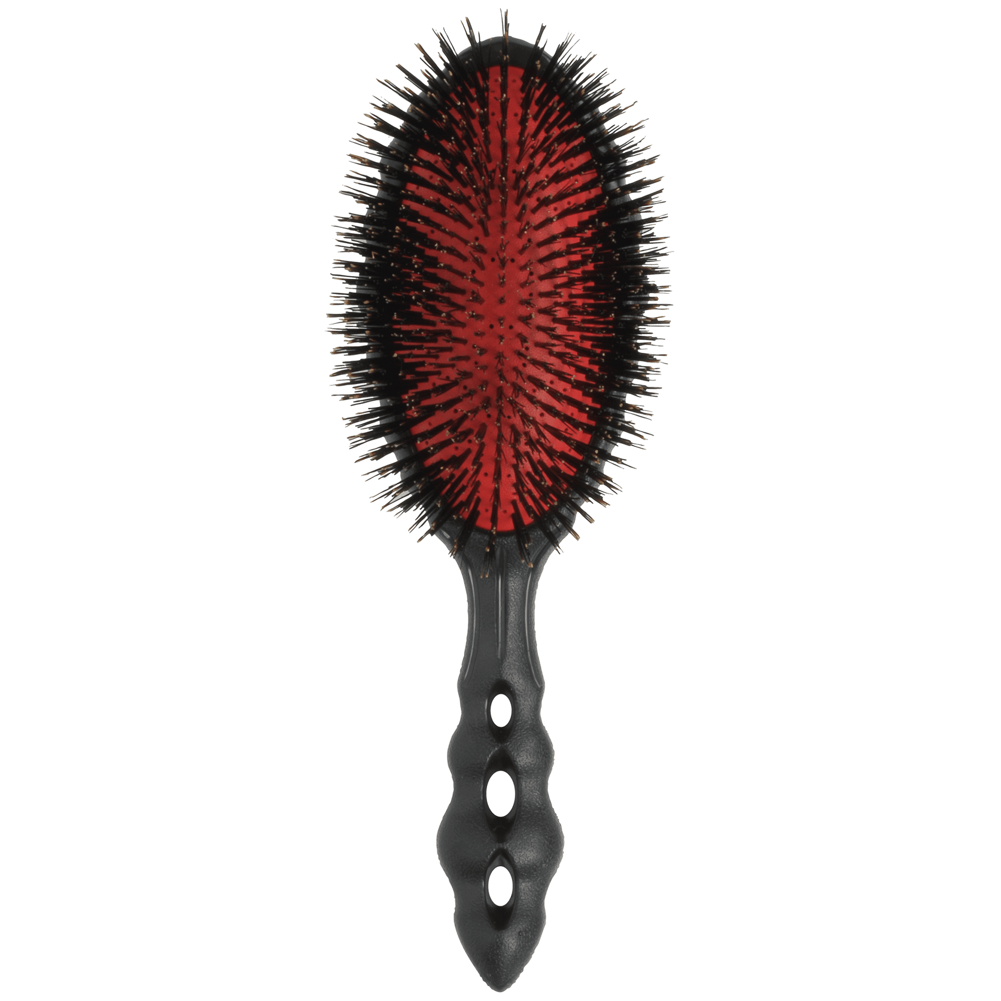 Y.S.PARK - Nr. 68                                                                                                                     En ovalformad stylingborste i plast för snabb torkning av håret med fön tack vare 30 lufthål genom borsten. Vildsvinsborst ger håret en naturlig glans med en härlig textur.  Handtaget är utformat med en sådan lutning att handen inte kommer åt huvudet när man borstar samt med ventilationshål för att en blöt hand ska torka snabbare och få ett bättre grepp.