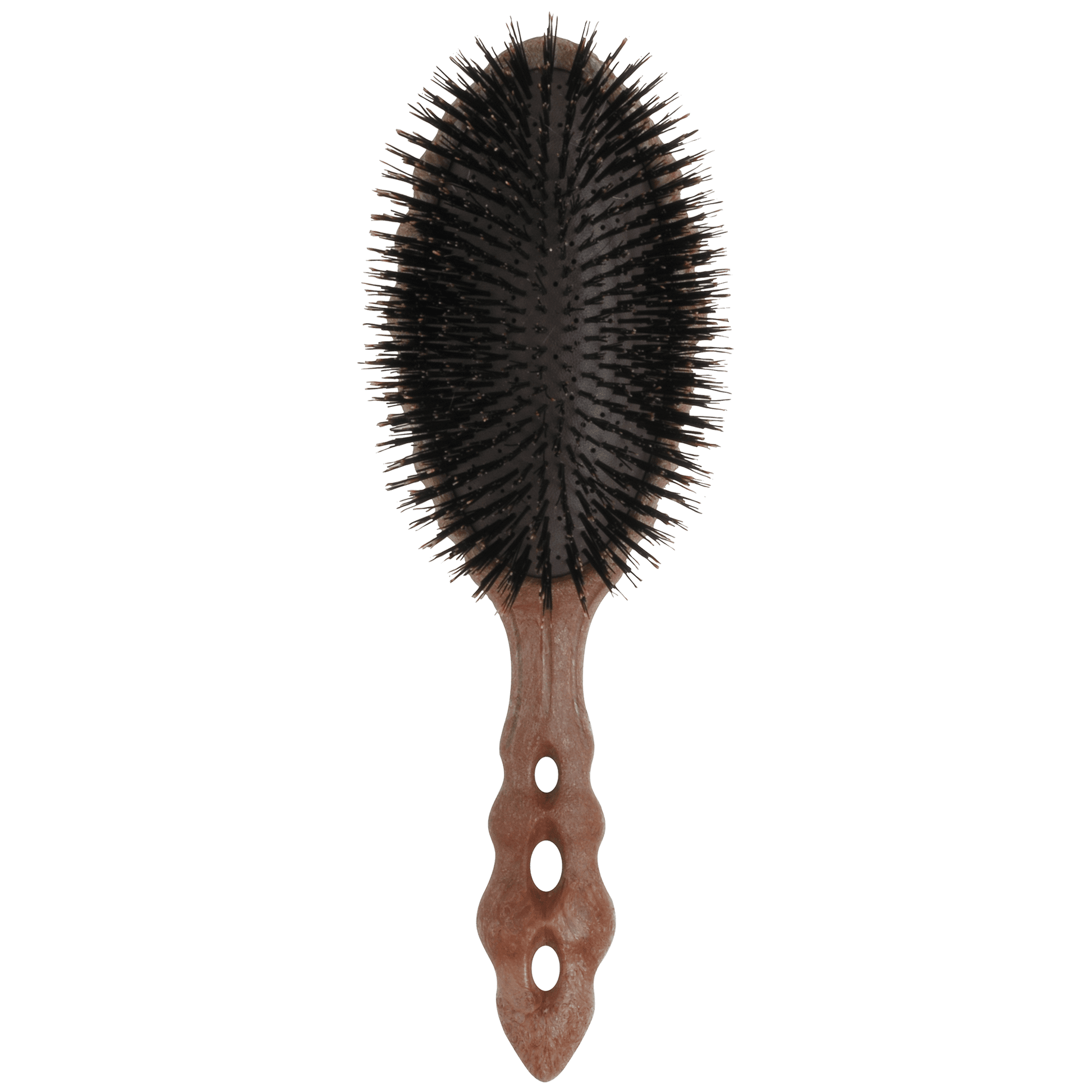 Y.S.PARK - Nr. 68                                                                                                                     En ovalformad stylingborste i plast för snabb torkning av håret med fön tack vare 30 lufthål genom borsten. Vildsvinsborst ger håret en naturlig glans med en härlig textur.  Handtaget är utformat med en sådan lutning att handen inte kommer åt huvudet när man borstar samt med ventilationshål för att en blöt hand ska torka snabbare och få ett bättre grepp.