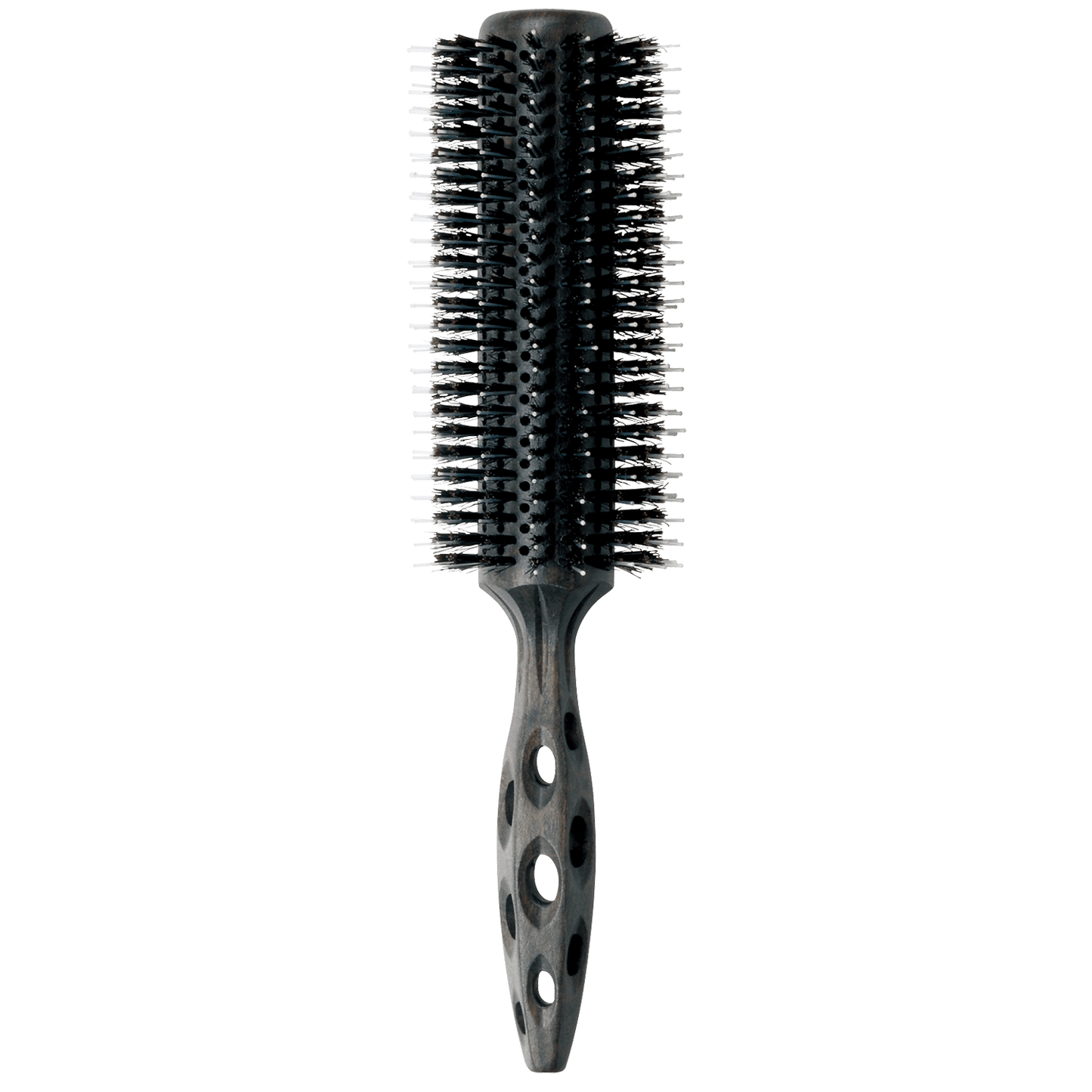 Y.S.PARK - Extra Long Styler - 100 EL4 Extra Long Styler har en extra lång design vilket gör att föntorkningen går extra snabbt tack vare att du behöver ta färre sektioner. Borsthuvudet är tillverkad med vildsvinsborst för glans och polyamidstift för att få bra grepp om håret. Kärnan är tillverkad av strandträ med ett överdrag av karbon med antistatiska egenskaper. Handtaget är ergonomiskt designat för maximal kontroll.