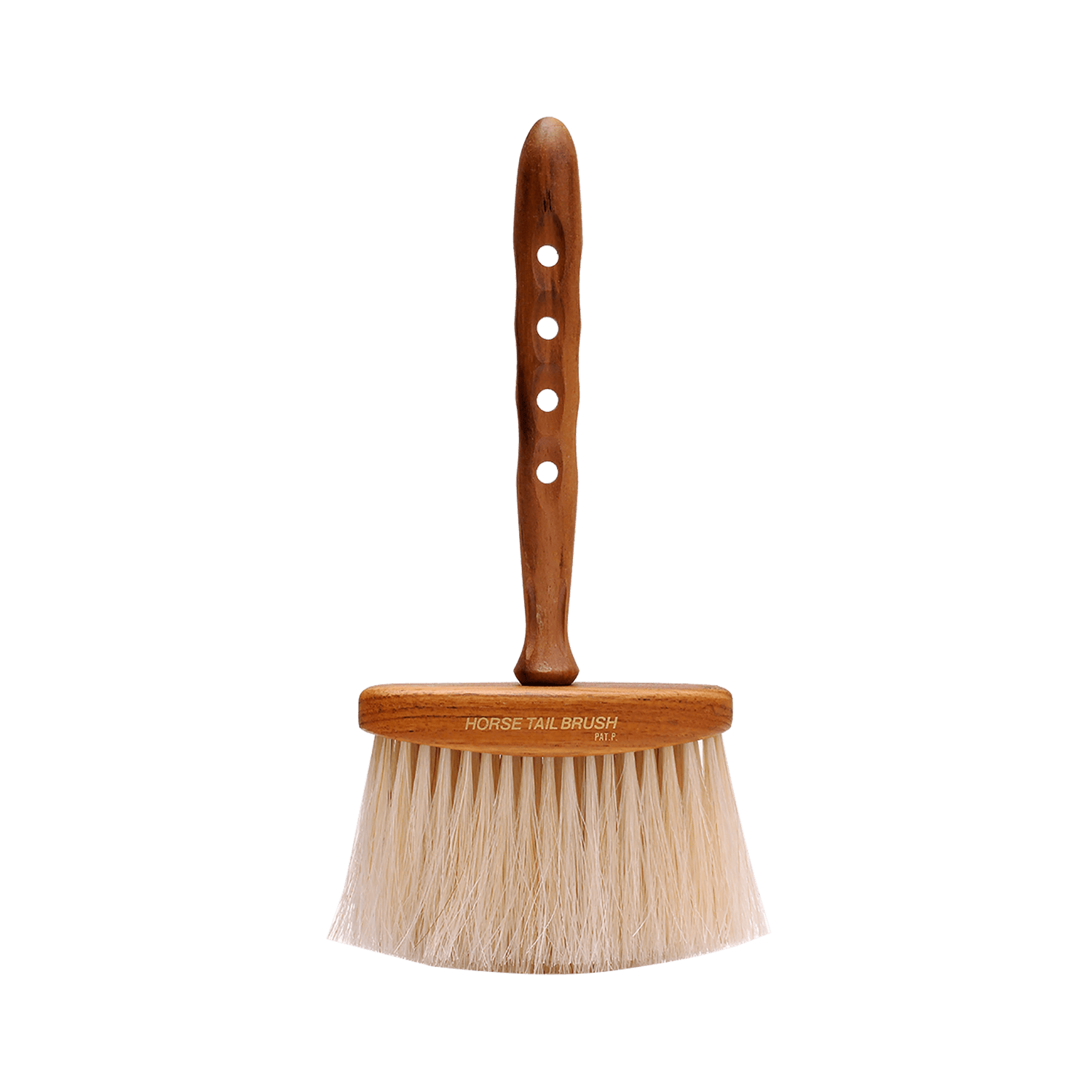 Y.S.PARK - Nr. 504                                                                                                                                   Elegant och effektiv nackviska tillverkad av vita vågiga hästsvanshår, som kan ta bort även de finaste håren från ansikte och nacke. Superlätt ihåligt skaft för bättre luftcirkulation. Handtaget är designat med lufthål för att förhindra fuktiga och klibbiga händer att glida samt torka snabbare. Komfortabelt grepp för maximal kontroll vid varje borstning.