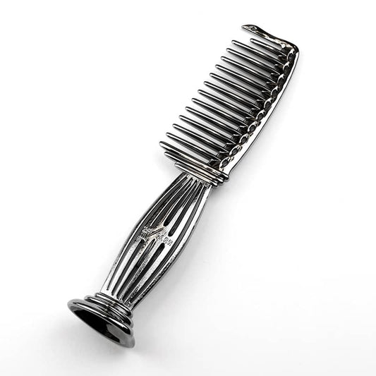 Parthenon serien kommer inspirationen till designen från Parthenontemplena i Grekland 628 kan stå både vertikalt och horisontellt tack vare dess speciella ände på handtaget. Kammen passar till klippning och schamponering Reder ut håret precis som om du använt fingrarna Funkar både i torrt och blött hår Första tanden är kortare för enkelt kunna dela upp håret Anti-statisk Färgen GOLD har dessutom en ytbehandling som är 100% polerad med 24K guld!!!!