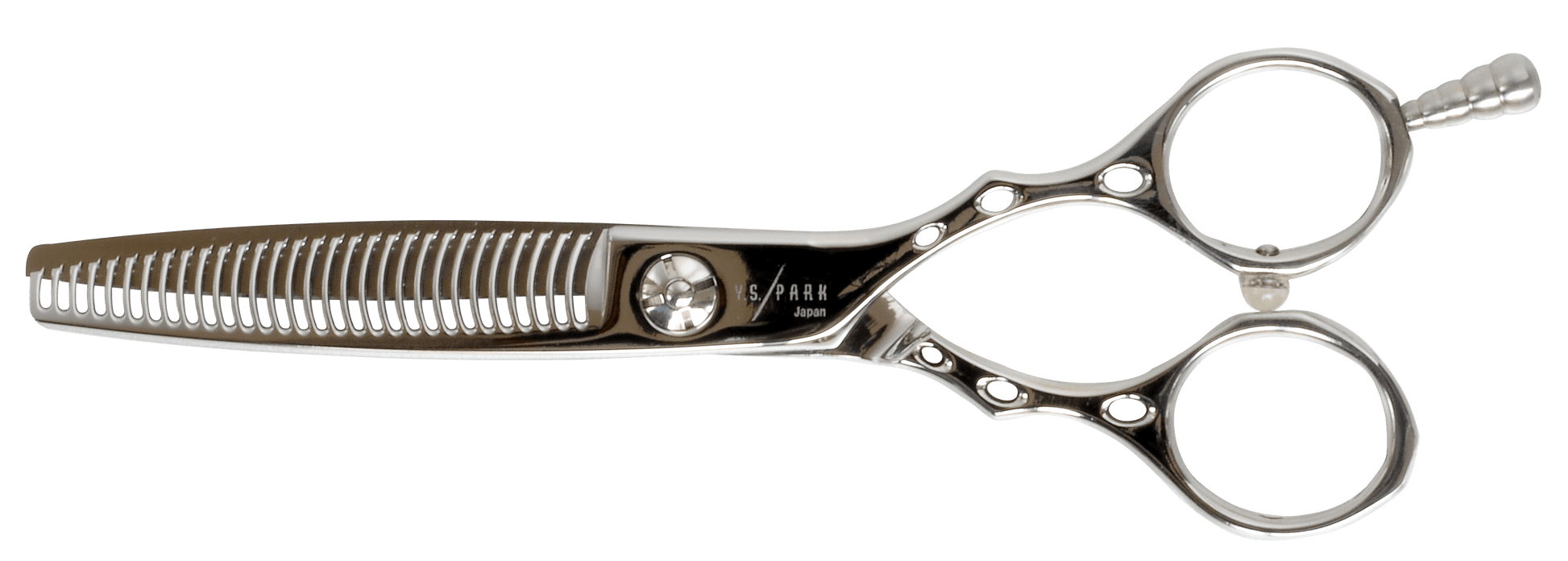 Y.S.PARK - Effileringssax ATWR30 Kambladet tar bort hårets vikt utan att skada hårets yta. Perfekt för en naturlig finish och torrklippning utan att trassla till håret. Den rundade formen på tänderna ger ett mjukare snitt. Det gör att du kan klippa samtidigt som du släpper håret. Idealisk till torrklippning för en naturlig finish. (Klipper bort: 20%)