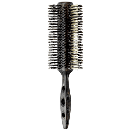 YSPARK - Extra Long - 110 EL2 Extra Long Styler har en extra lång design vilket gör att föntorkningen går extra snabbt tack vare att du behöver ha färre sektioner. Borsthuvudet är tillverkat med vildsvinsborst för glans och polyamidstift för att få bra grepp om håret. Kärnan är tillverkad av strandträ med ett överdrag av karbon med antistatiska egenskaper. Handtaget är ergonomiskt designat för maximal kontroll. 