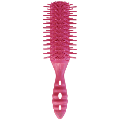 Y.S.PARK - Nr. LAP32                                                                                                              En ultramjuk borste med rundade stift som gör det behagligt för hårbotten. Lämpar sig bra vid inpackningar och massage vid schamponering (perfekt om man har långa naglar). Borsten har två olika stiftrader, den ena är plast och den andra nylon för att borsten både ska vara värmetålig 220° och antistatisk.